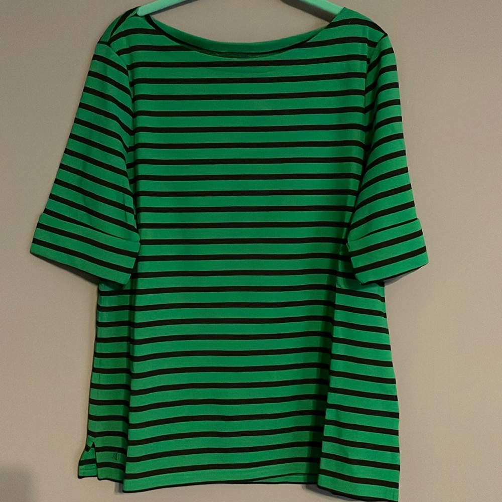 Lauren Ralph Lauren green top xxl - Picture 6 of 6
